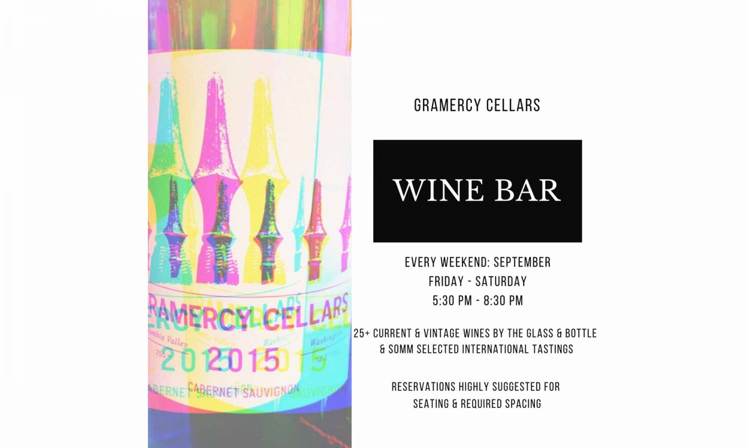 Harvest Evening Wine Bar with Gramercy Gramercy Cellars